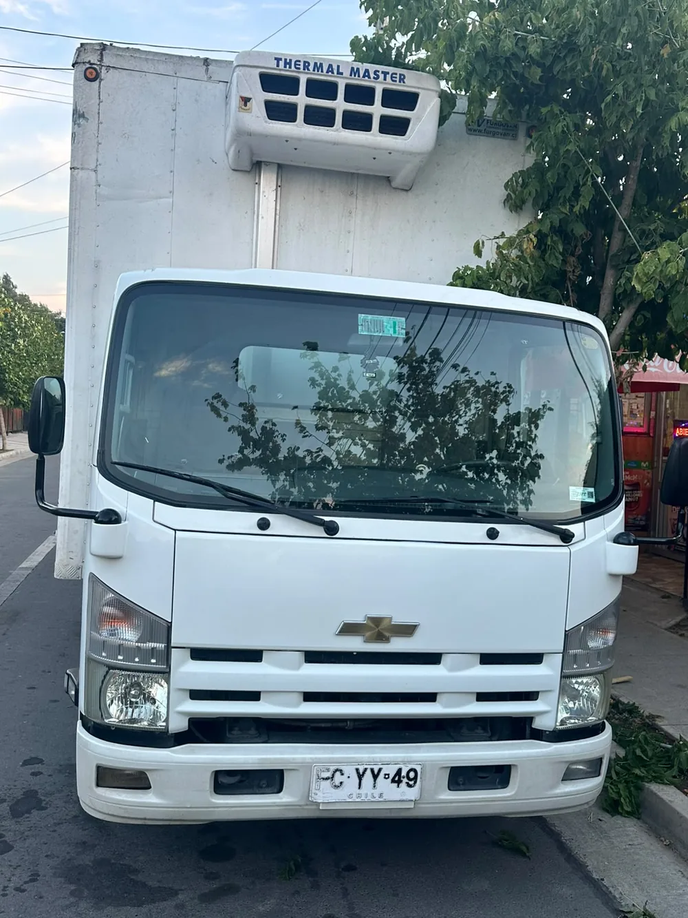 Camión refrigerado en ruta
